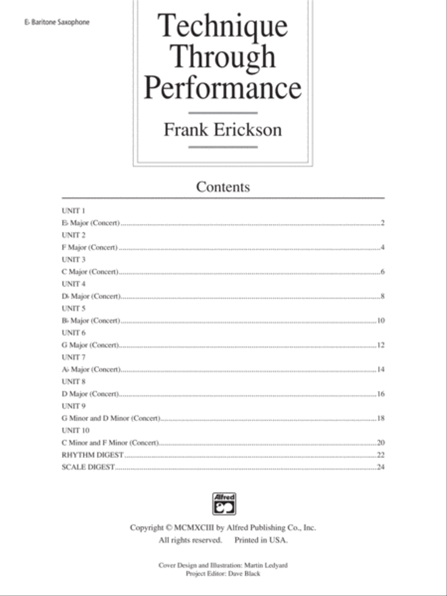 Technique Through Performance Concert Band Methods scores gallery preview page 2