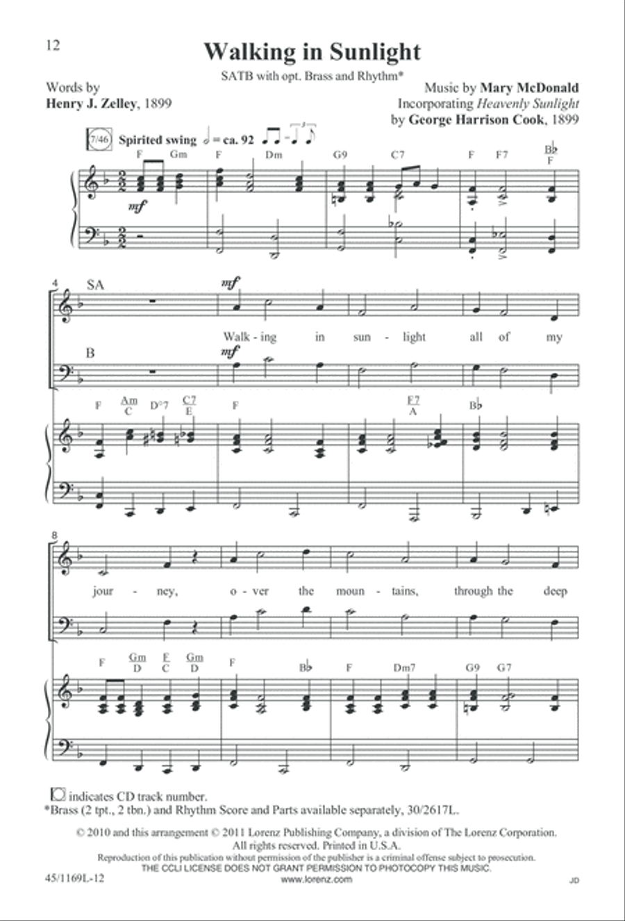 Simply Southern Gospel 3-Part scores gallery preview page 12