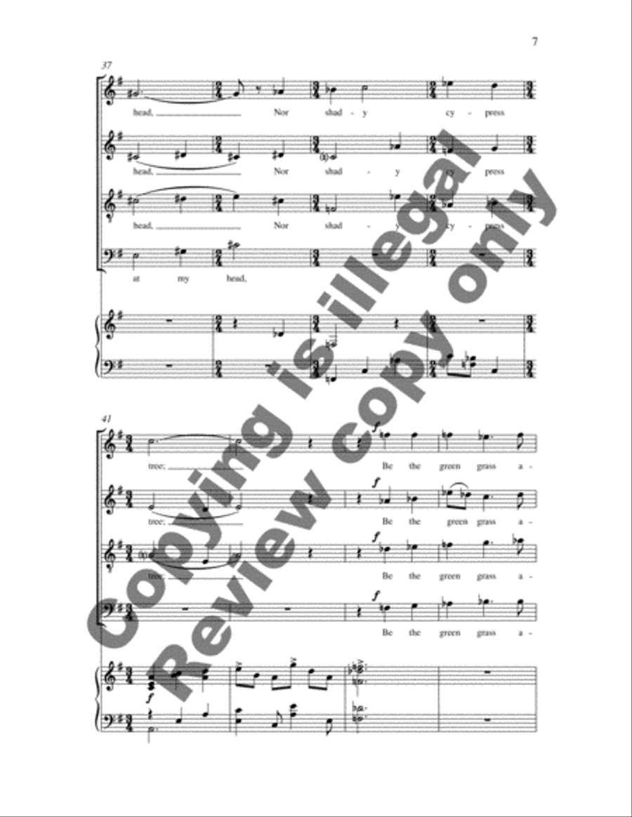 The Rossetti Songs: 3. When I Am Dead, My Dearest (Song) Divisi scores gallery preview page 10