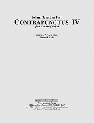 Contrapunctus 4 - STUDY SCORE ONLY