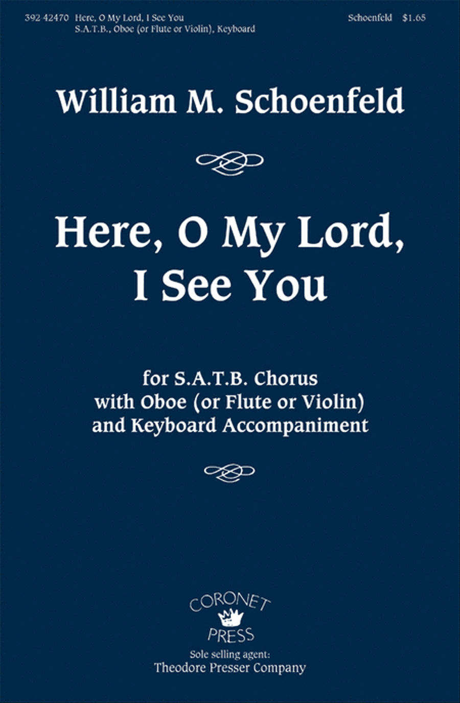 Here, O My Lord, I See You 4-Part scores gallery preview page 1