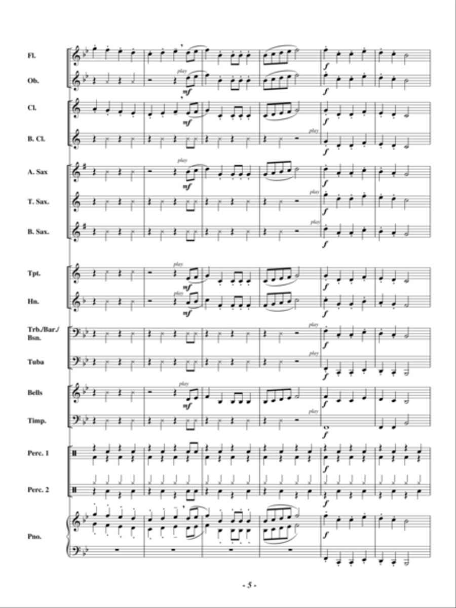 This Old Dude Concert Band scores gallery preview page 4