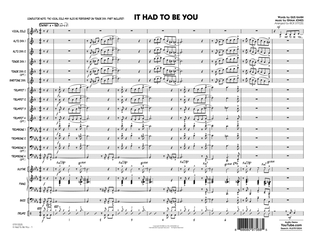 Book cover for It Had to Be You (arr. Rick Stitzel) - Conductor Score (Full Score)