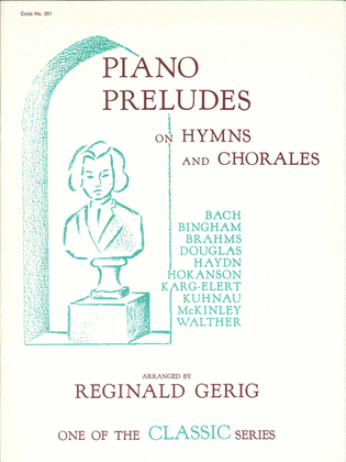 Book cover for Piano Preludes on Hymns and Chorales