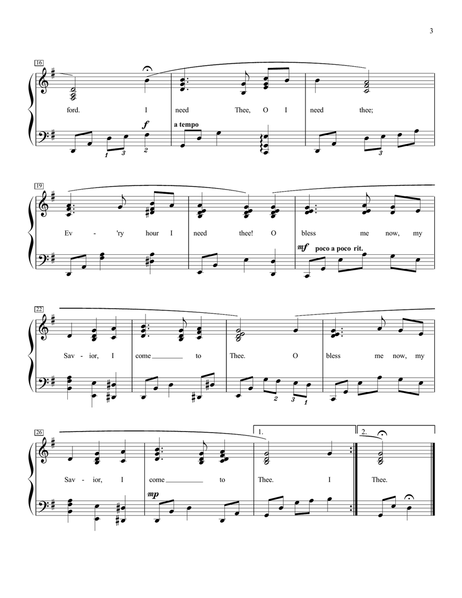 Jazzy Hymn Arrangements-Book Two-3rd Edition Piano Method scores gallery preview page 4