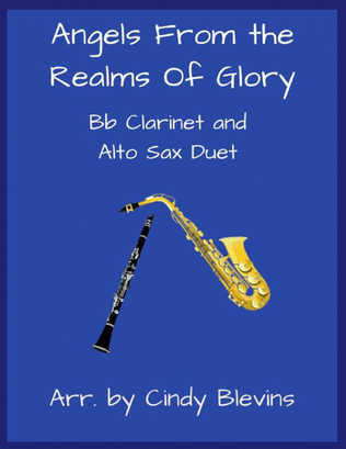 Angels From the Realms Of Glory, Bb Clarinet and Alto Sax Duet