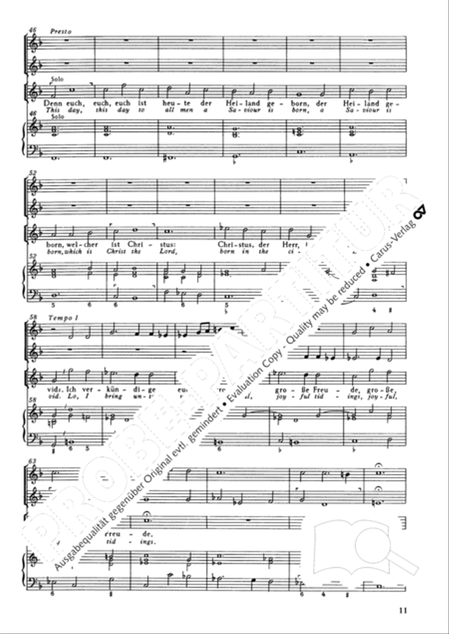 Christmas History (Weihnachts-Historie, SWV 435) Score scores gallery preview page 12