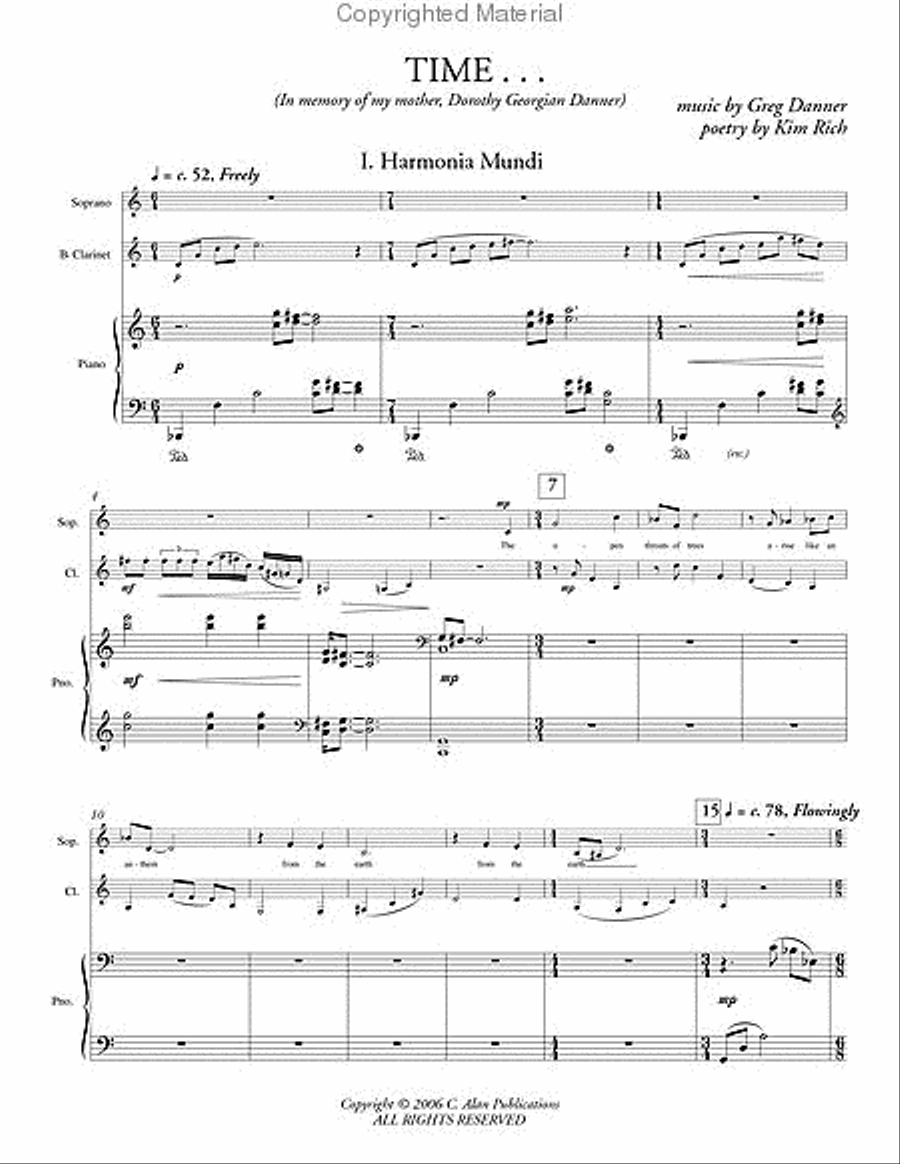 Time... (score & parts) Time... (score & parts) Soprano Voice scores gallery preview page 2