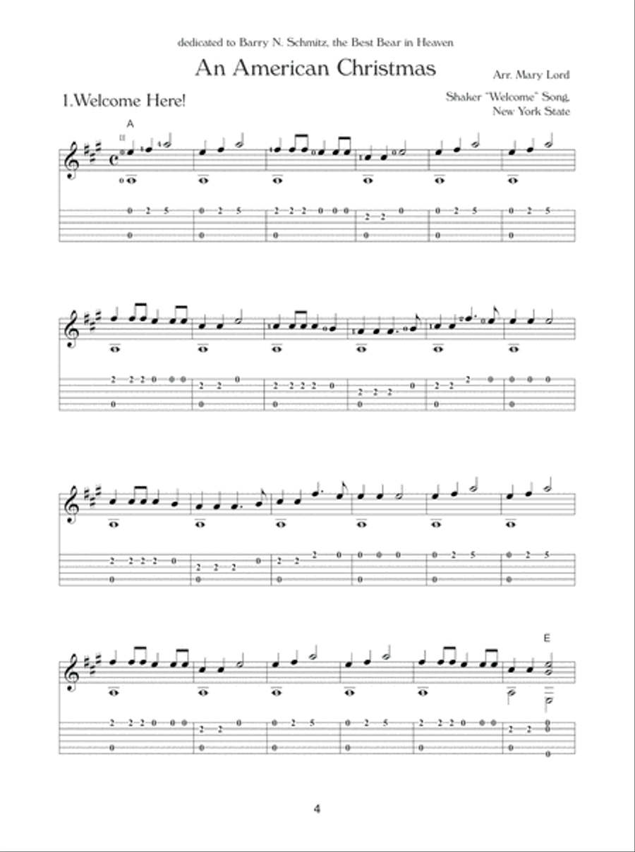 An American Christmas Fingerpicking Guitar scores gallery preview page 6