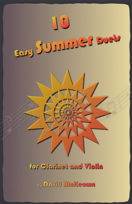 Book cover for 10 Easy Summer Duets for Clarinet and Violin