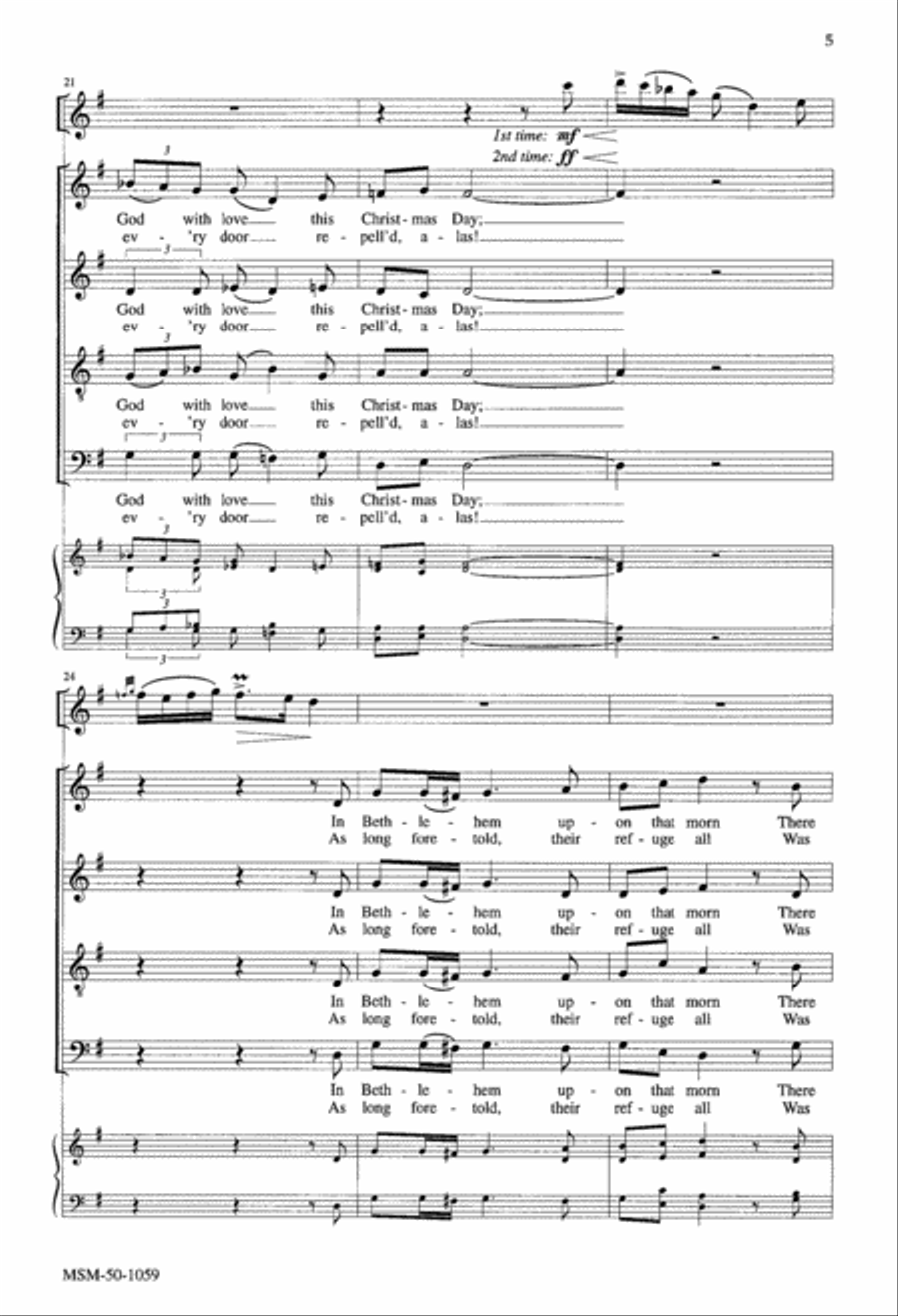 Wexford Carol 4-Part scores gallery preview page 4