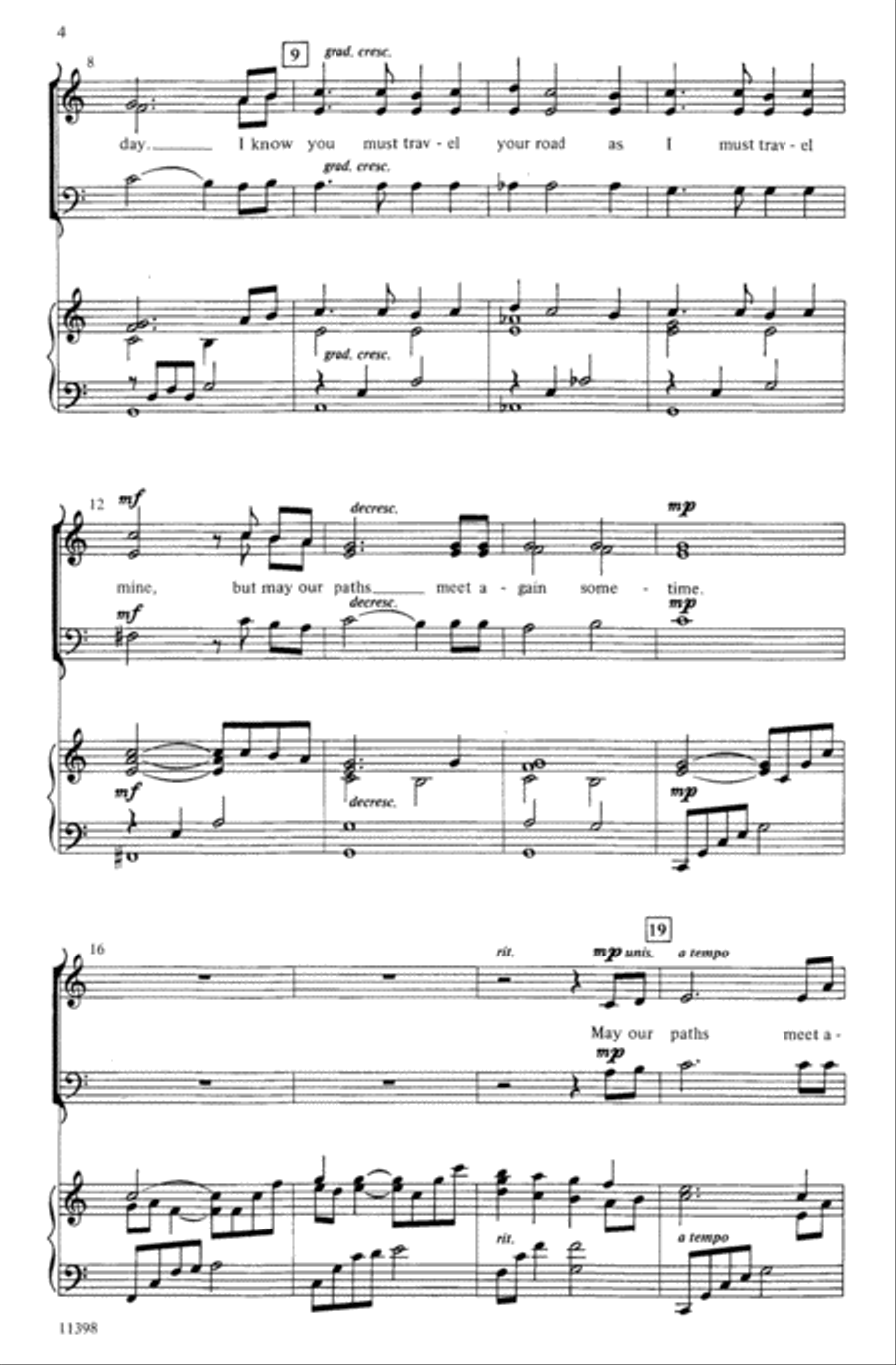 May Our Paths Meet Again Choir scores gallery preview page 2
