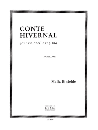 Book cover for Conte Hivernal (cello & Piano)