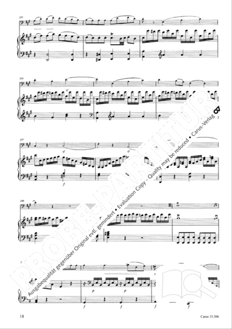 Grand Duo fur Violoncello und Klavier String Duet scores gallery preview page 19