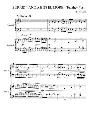 Bupkis Four and a Bissel More - Teacher part (score)