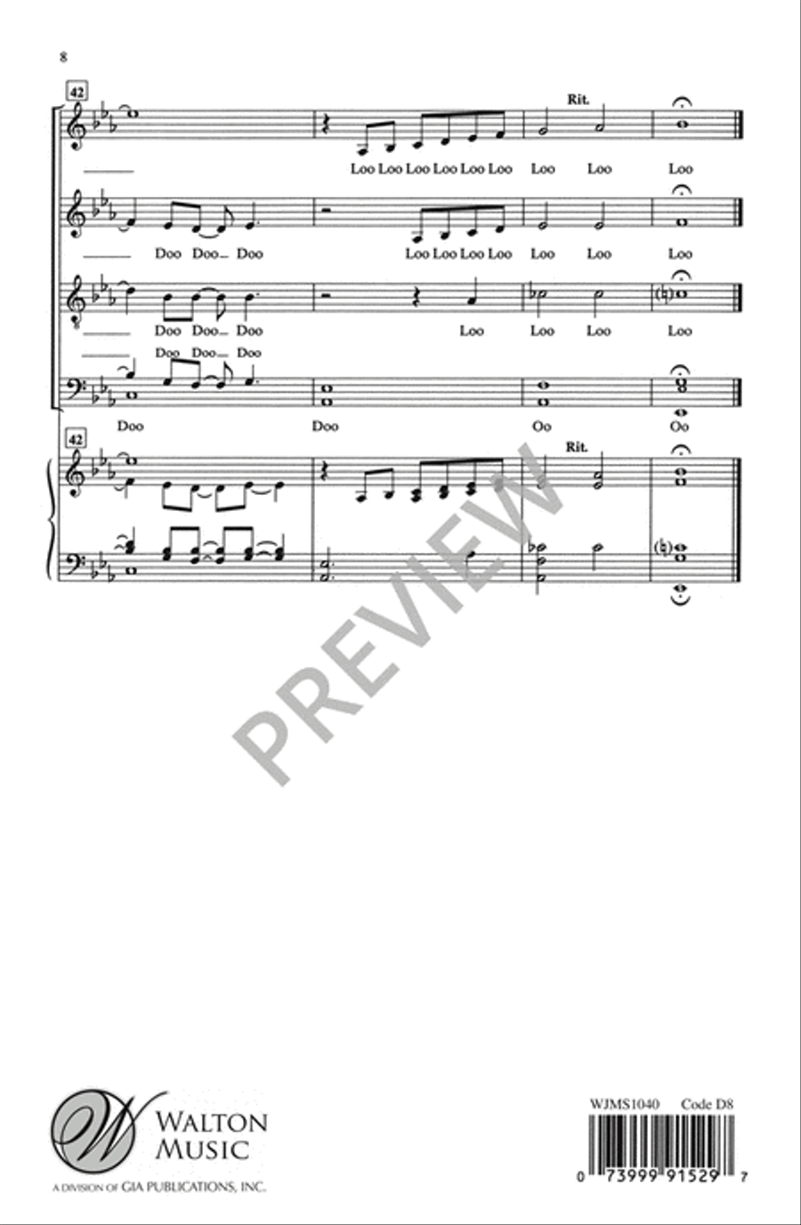 I WIll 4-Part scores gallery preview page 9