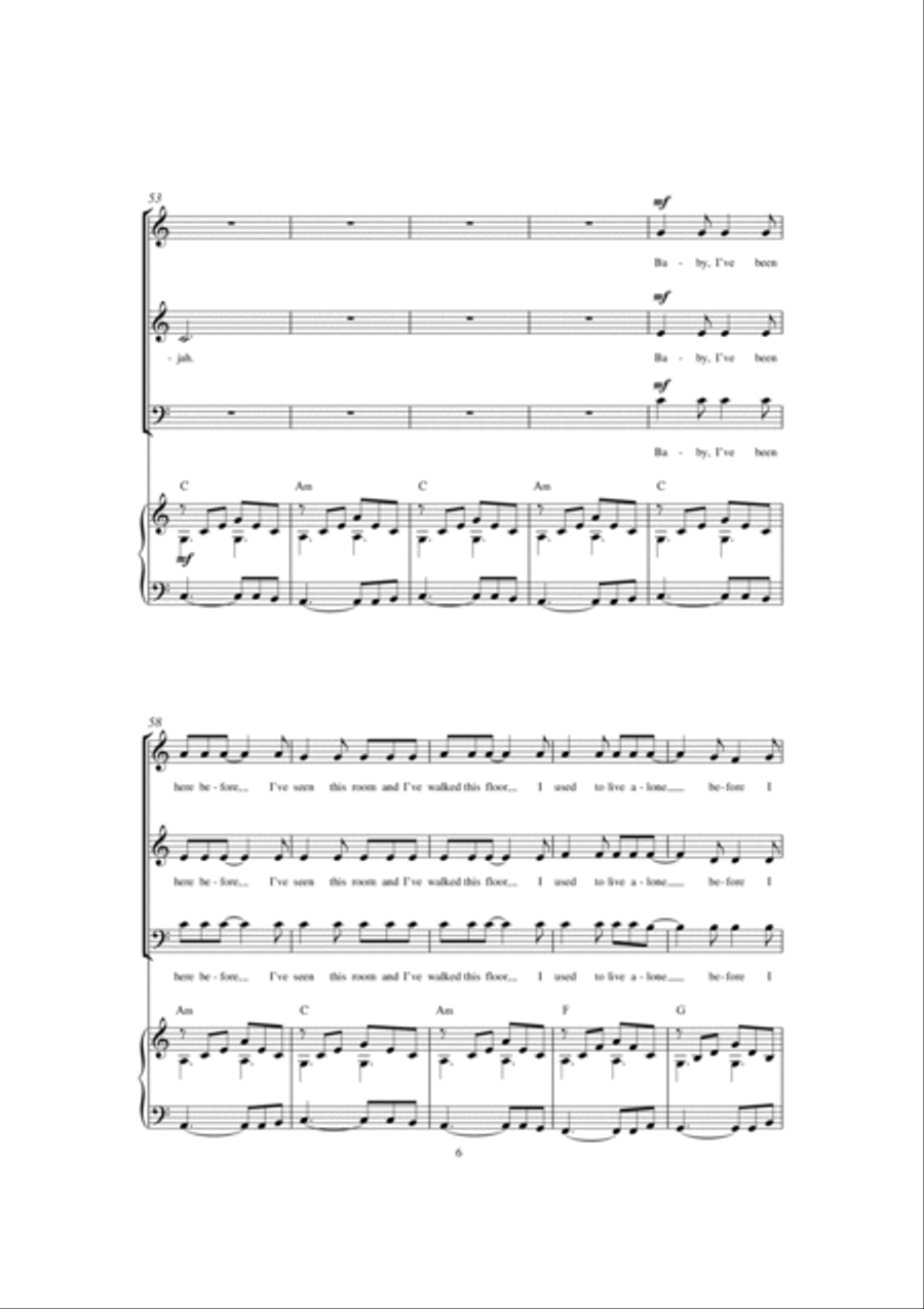 Hallelujah (arr. Jonathan Wikeley) 3-Part scores gallery preview page 6