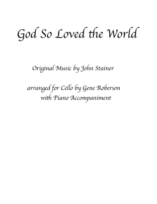 Book cover for God So Loved the World CELLO solo