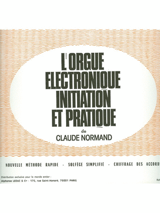 Book cover for Normand C.l. Methode Electric Organ Book
