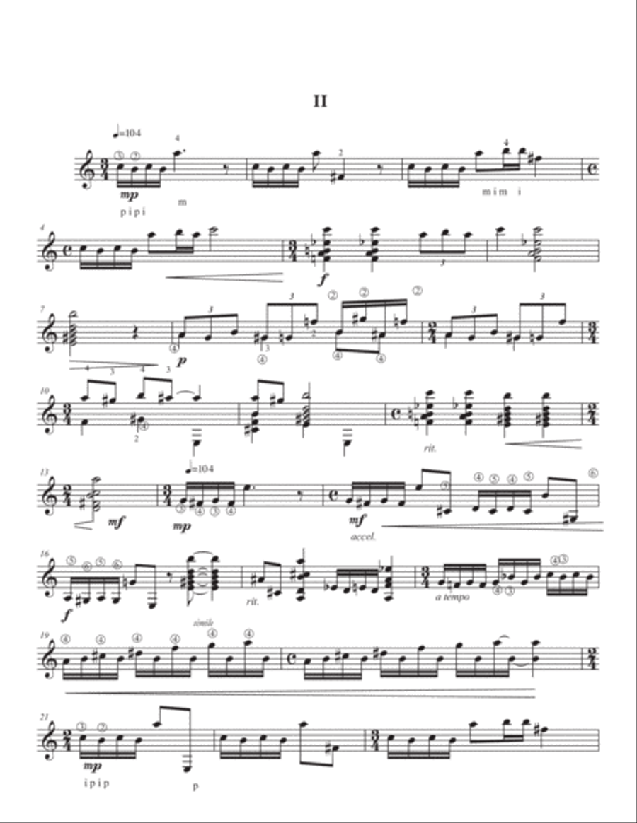 Four Preludes Classical Guitar scores gallery preview page 4