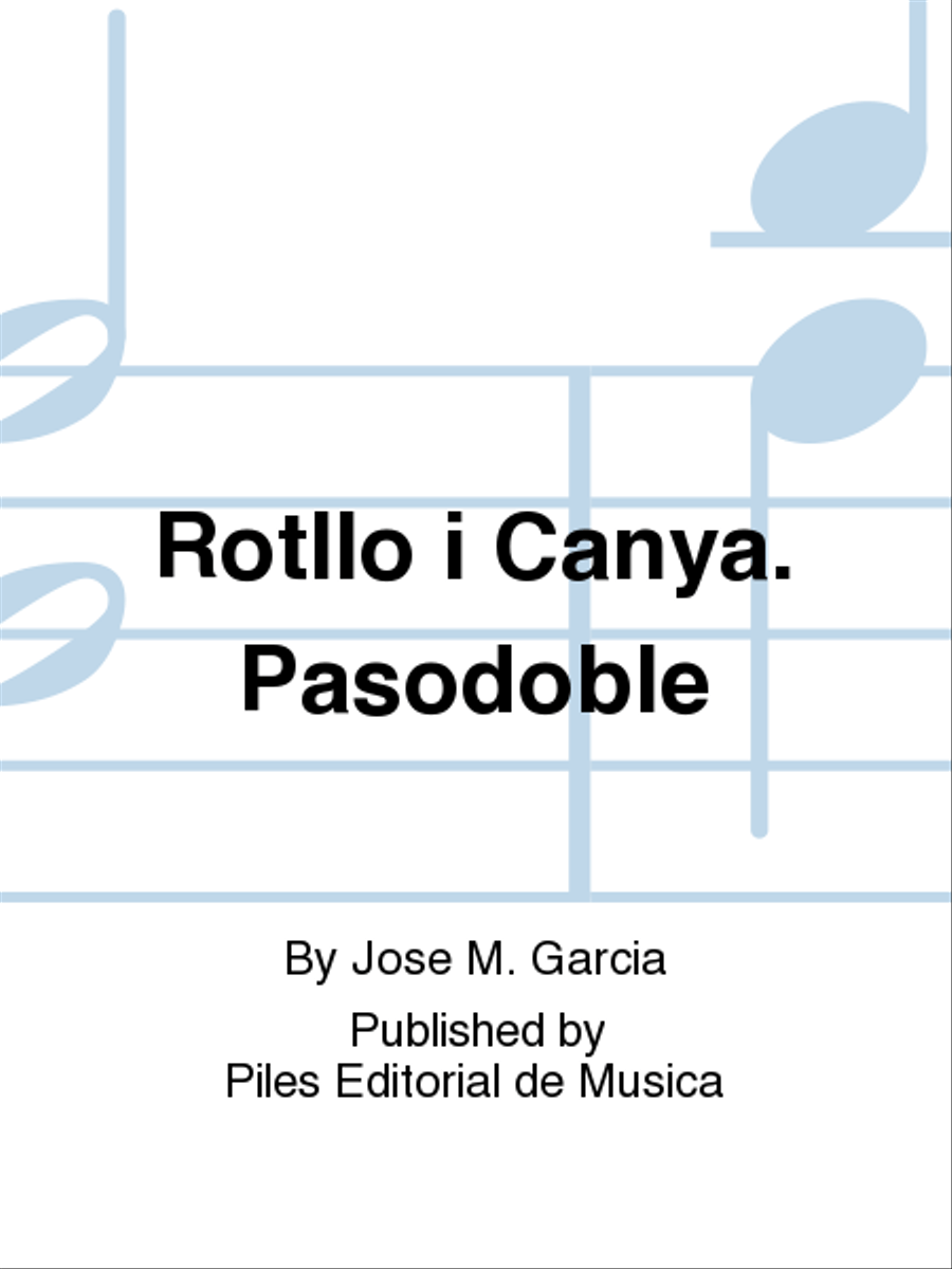 Rotllo i Canya. Pasodoble Concert Band scores gallery preview page 1