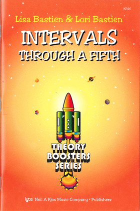 Book cover for Bastien Theory Boosters: Intervals Through a Fifth
