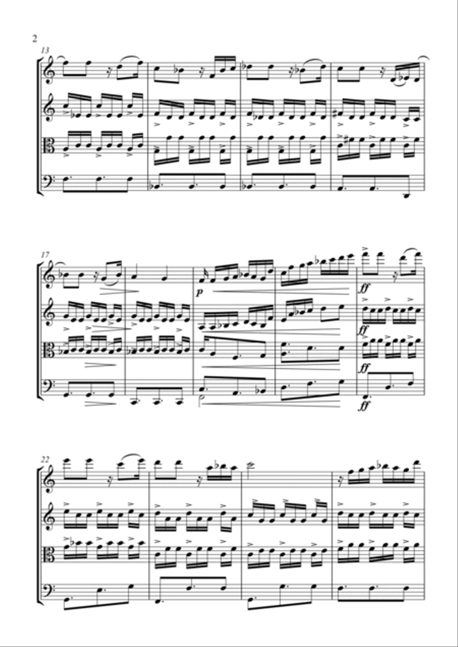 Braziliera Braziliera String Quartet scores gallery preview page 2