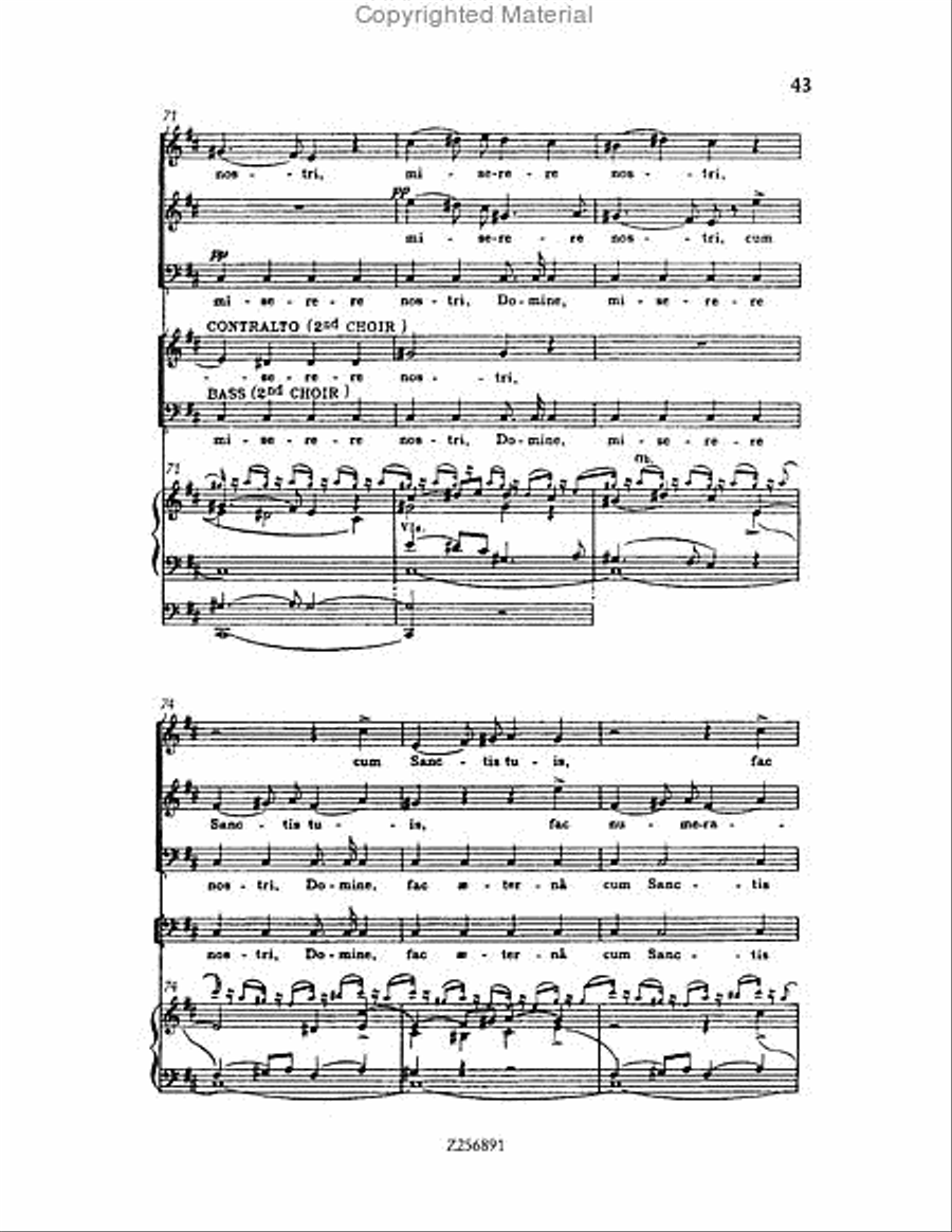 Te Deum, H 118 Choir scores gallery preview page 43