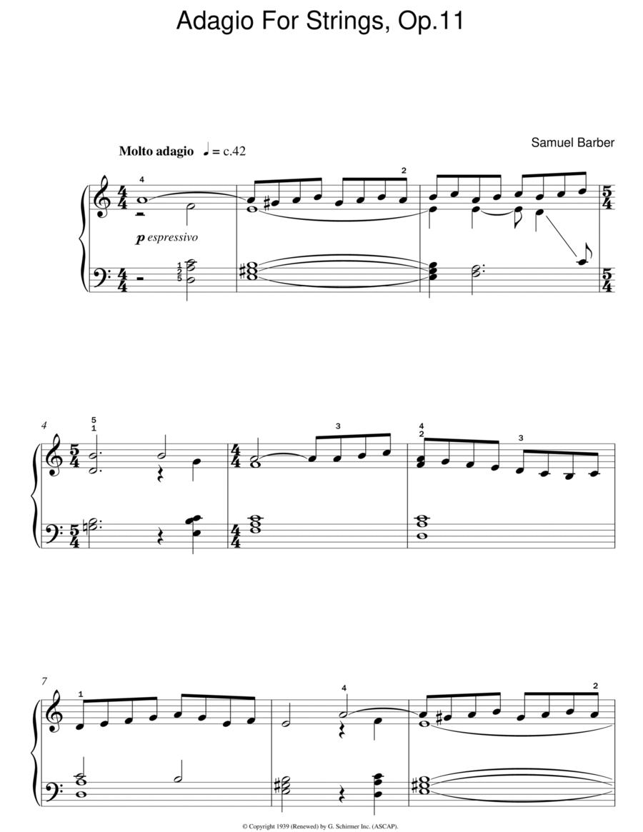 Adagio For Strings Op. 11