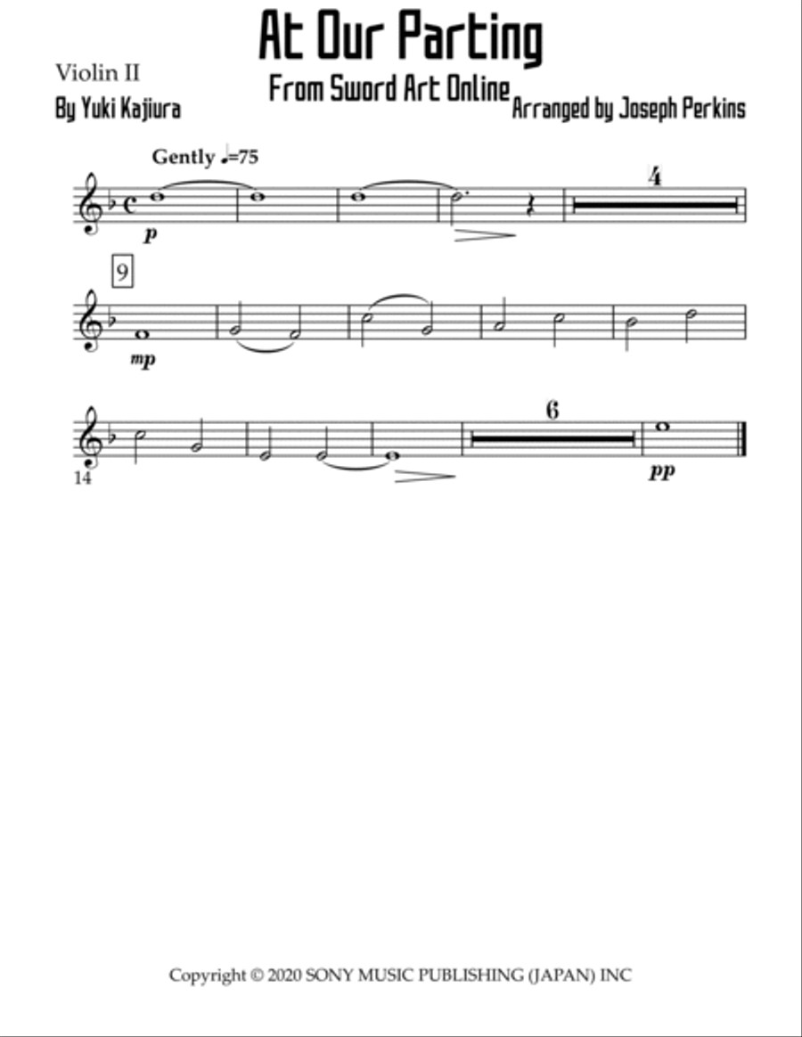 At Our Parting At Our Parting Cello scores gallery preview page 4