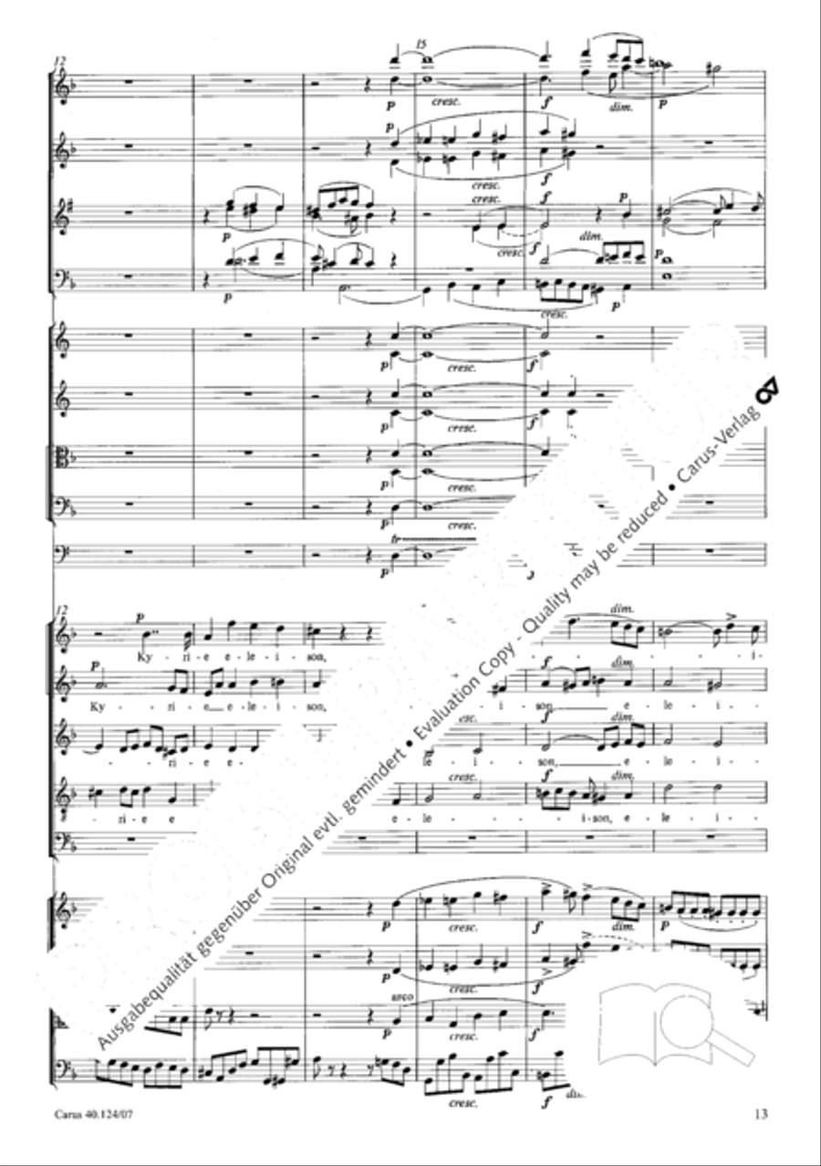 Kyrie in d + Herr Gott, dich loben wir Orchestra scores gallery preview page 14