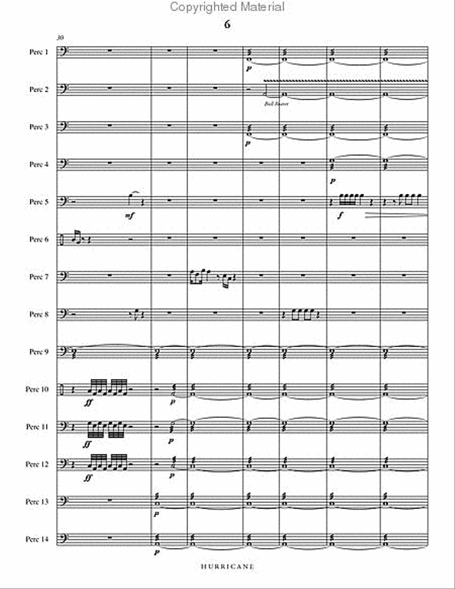 Hurricane Hurricane Percussion Ensemble scores gallery preview page 7