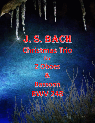 Book cover for Bach: Christmas Trio for 2 Oboes & Bassoon