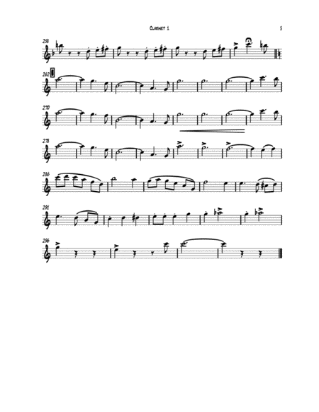 Zenda Waltzes (for four clarinets) image number null