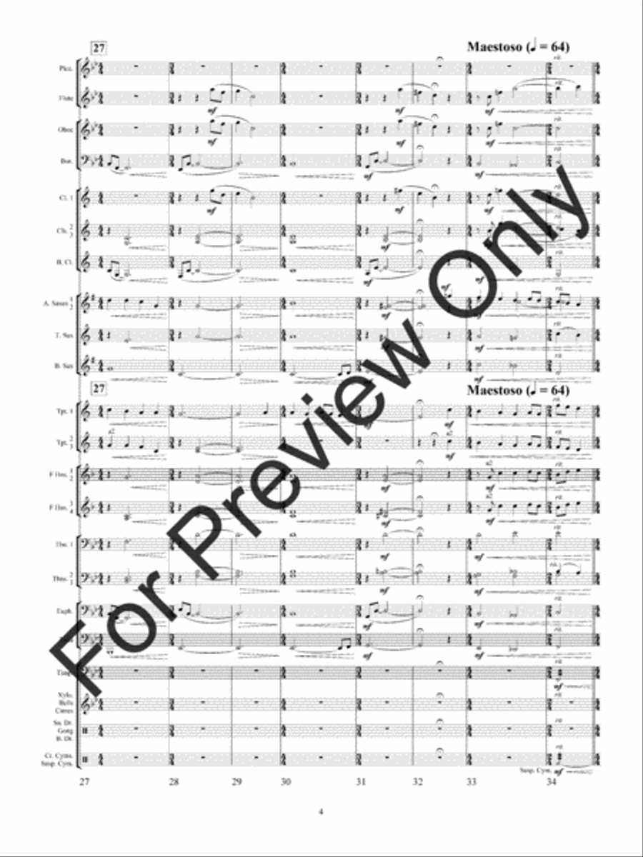 Variations On A Mighty Fortress Concert Band scores gallery preview page 7