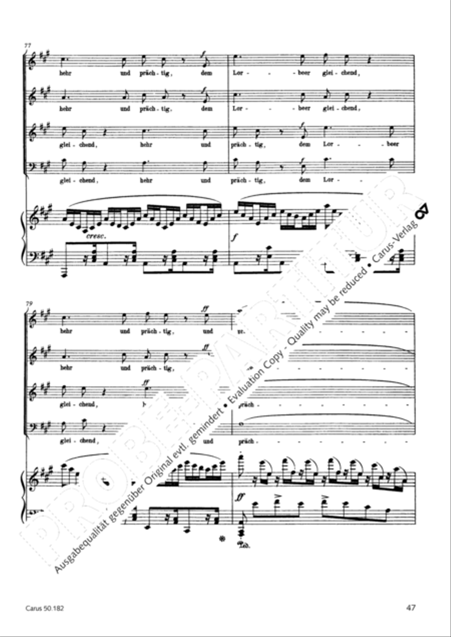 Vom Goldenen Horn 4-Part scores gallery preview page 50