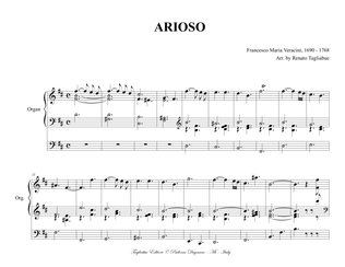 Book cover for ARIOSO - Veracini F.M. - Arr. for Organ 3 straff