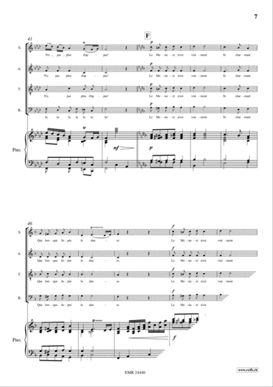 Orphee Aux Enfers 4-Part scores gallery preview page 7