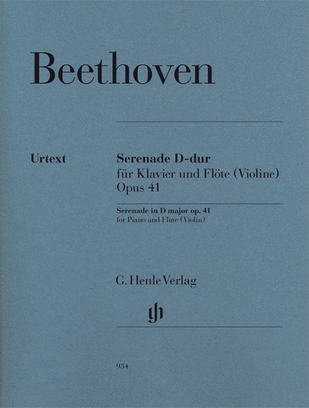 Serenade for Piano and Flute (Violin) op. 41