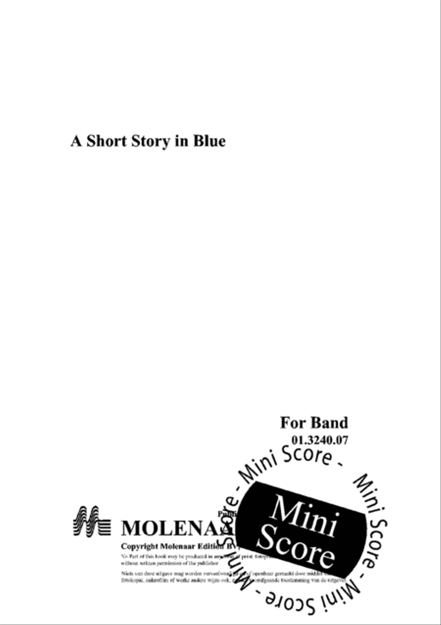 A Short Story in Blue Concert Band scores gallery preview page 3