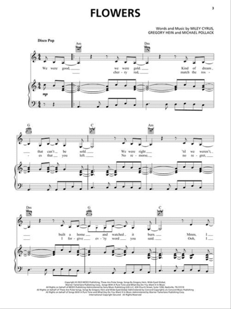 <br>Sheet music extract