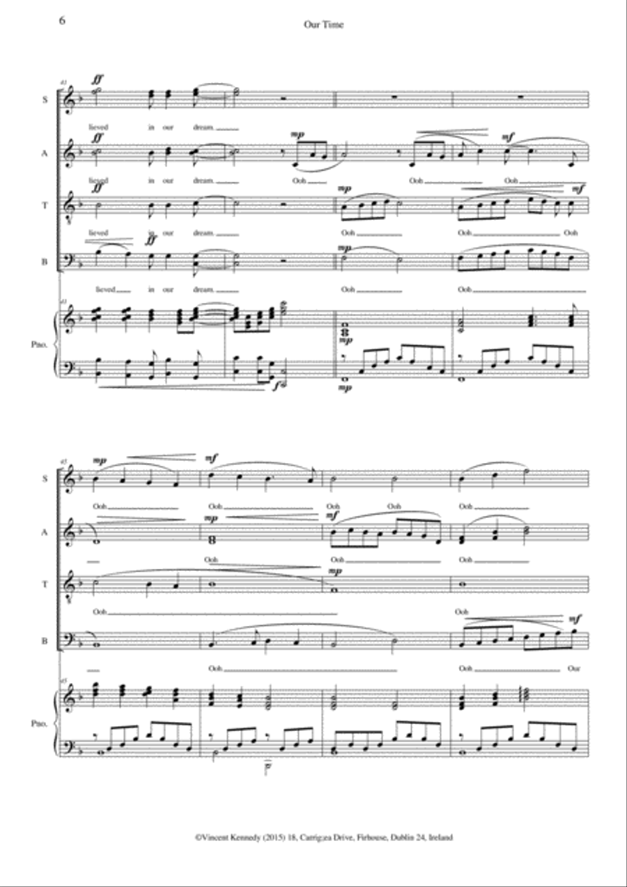 Our Time 4-Part scores gallery preview page 6