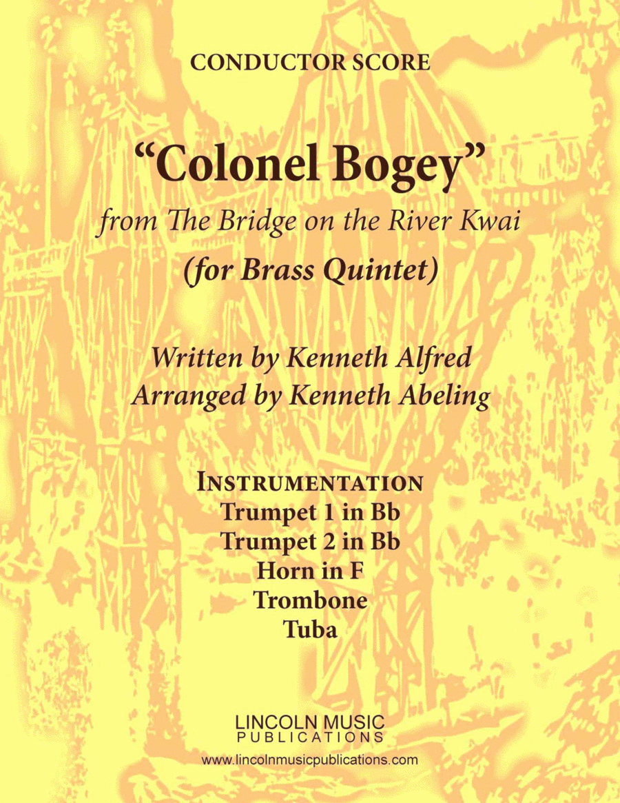 March - “Colonel Bogey” (for Brass Quintet) Brass Quintet scores gallery preview page 1