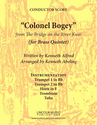 Book cover for March - “Colonel Bogey” (for Brass Quintet)