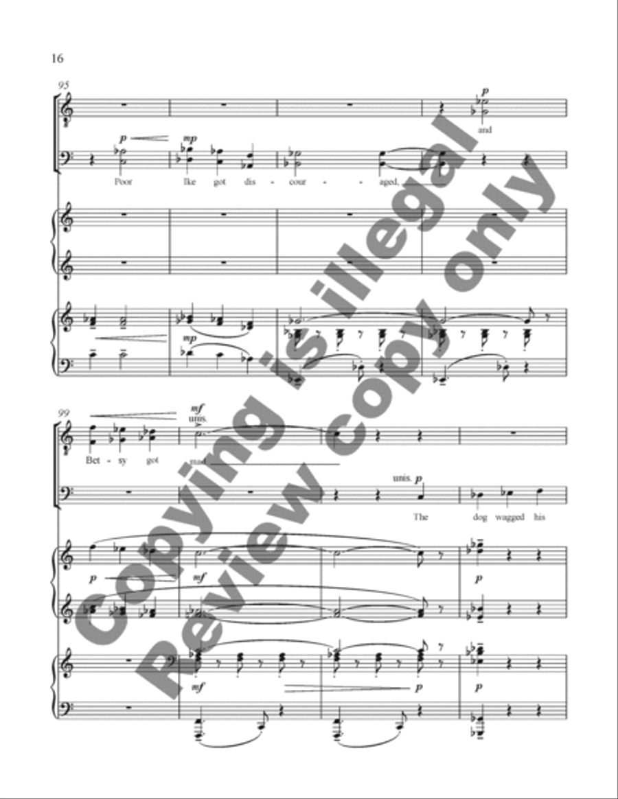 Sweet Betsy TTBB scores gallery preview page 15