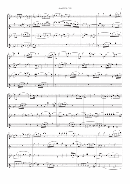 Adagio and Fugue Kv 546 for Saxophone Quartet image number null