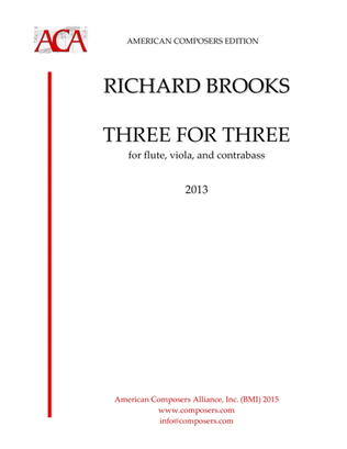 [Brooks] Three for Three