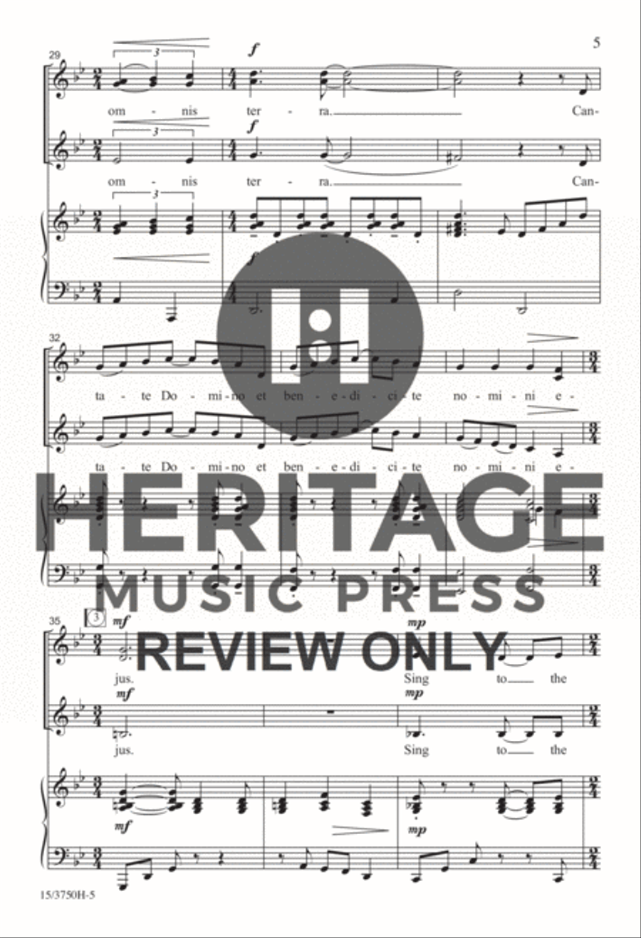 Cantate Domino Cantate Domino SSA scores gallery preview page 5