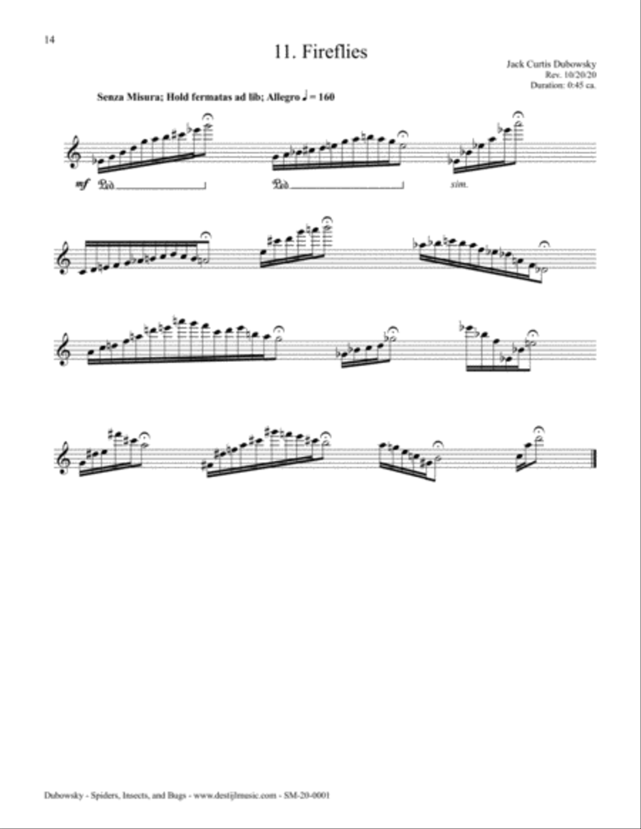 Spiders, Insects, and Bugs: Twelve Miniatures for Piano Piano Solo scores gallery preview page 4