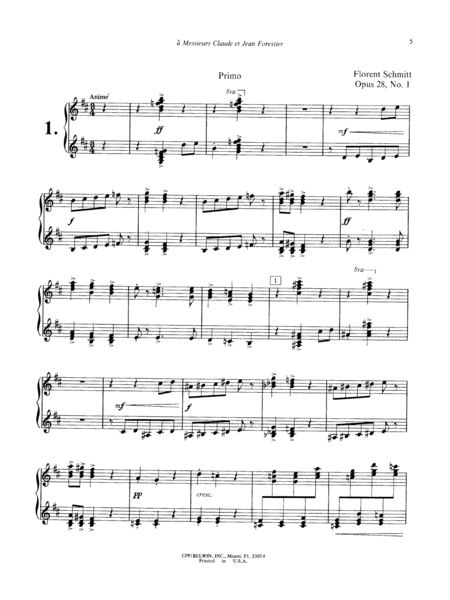 Schmitt: Album of Piano Duets, Volume II